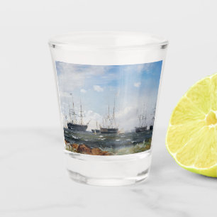 Warship out of Gothenburg 1861 Shot Glass