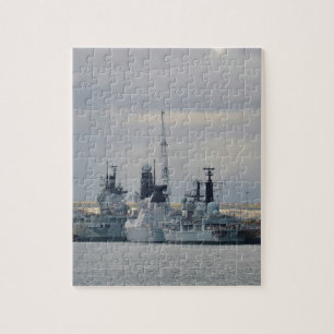 Warships In Portsmouth Jigsaw Puzzle