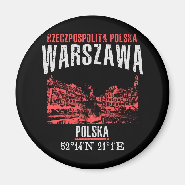 Warszawa Magnet (Front)