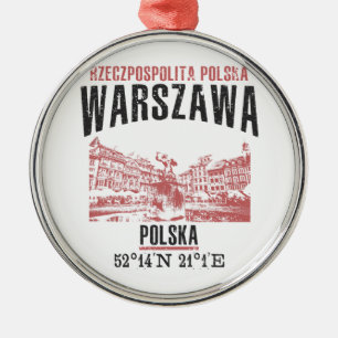 Warszawa Metal Tree Decoration