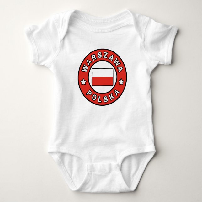 Warszawa Polska Baby Bodysuit (Front)