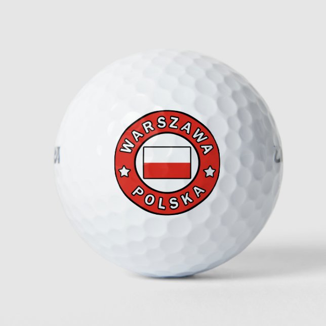Warszawa Polska Golf Balls (Front)