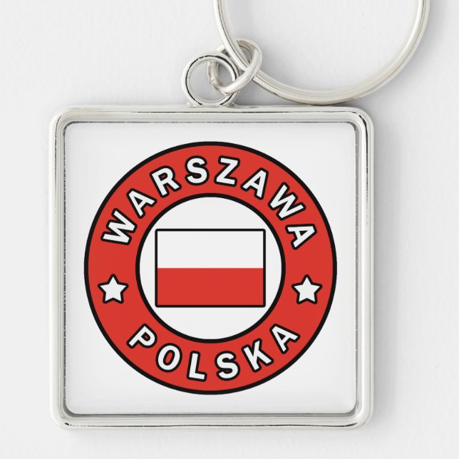 Warszawa Polska Key Ring (Front)