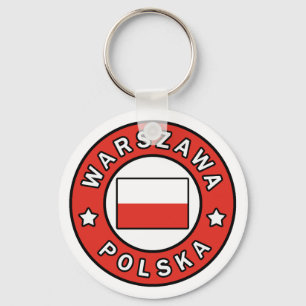 Warszawa Polska Key Ring