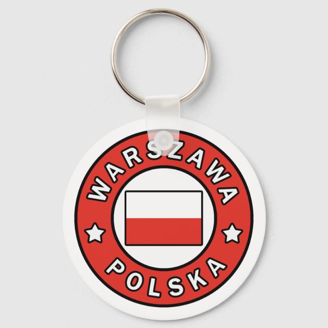 Warszawa Polska Key Ring (Front)