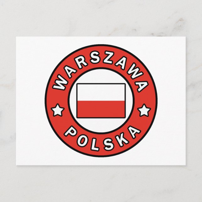 Warszawa Polska Postcard (Front)