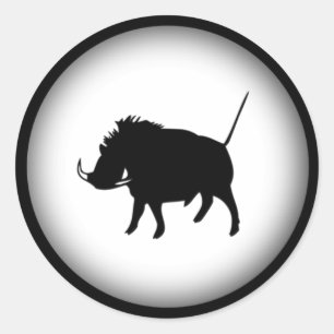 Wart Hog Classic Round Sticker