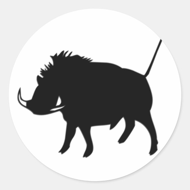 Wart Hog Classic Round Sticker (Front)