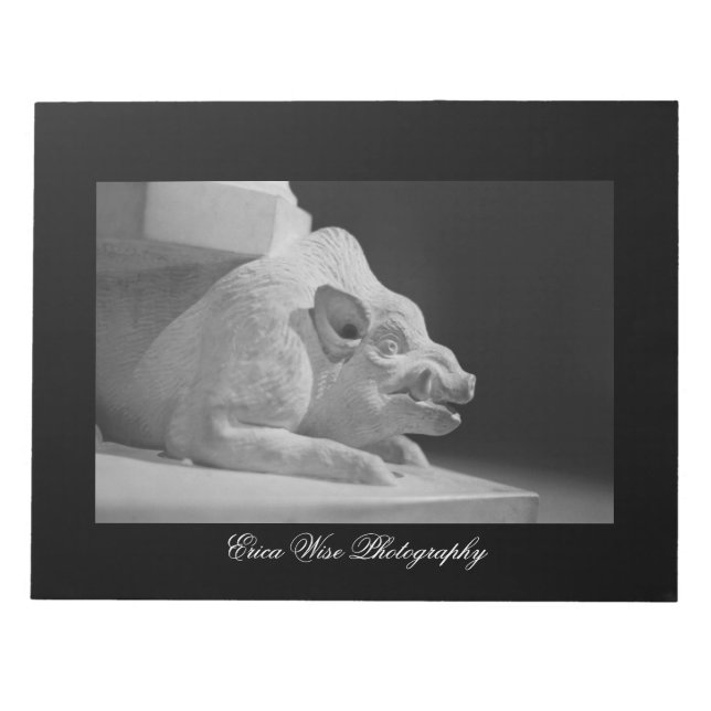 Wart Hog holding the weight of the world Notepad (Front)