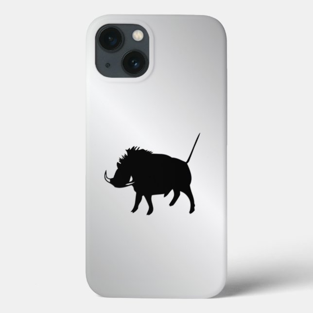 Wart Hog Silver Case-Mate iPhone Case (Back)