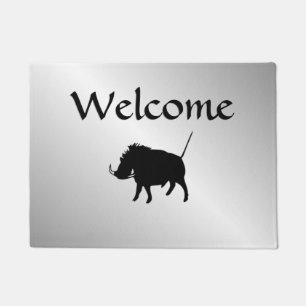 Wart Hog Silver Doormat