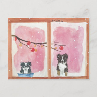 Warten auf den Weihnachtsmann Postcard