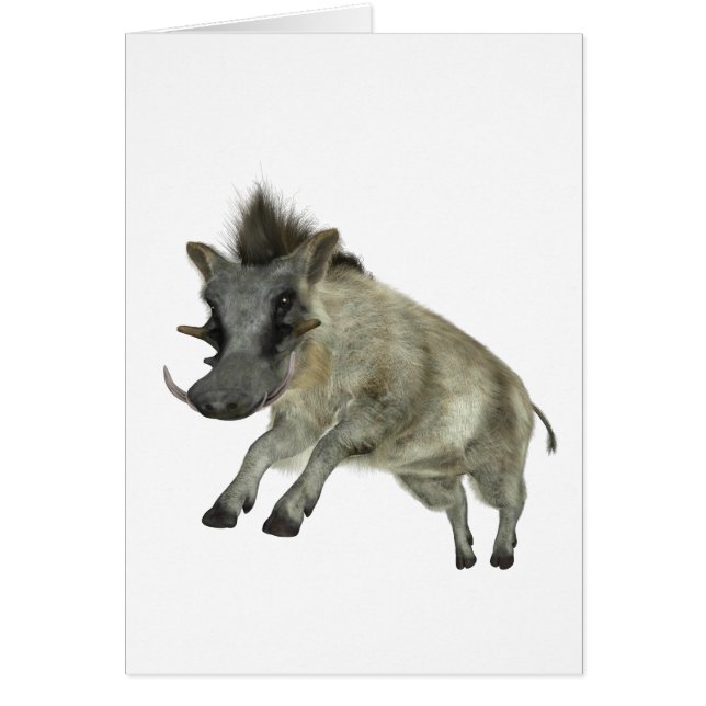Warthog Jumping to Right (Front)
