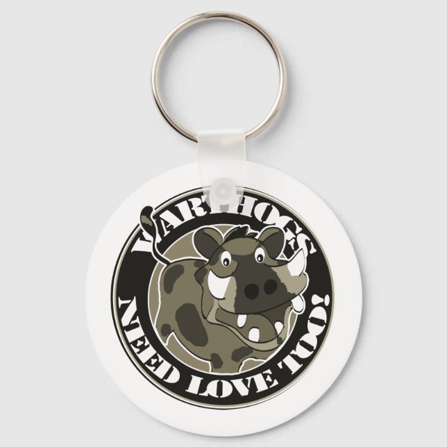 Warthog Love Key Ring (Front)