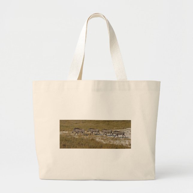 Warthog Parade Tom Wurl Large Tote Bag (Front)