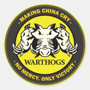 Warthogs Classic Round Sticker