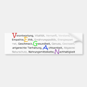 warum vegan? why vegan? bumper sticker