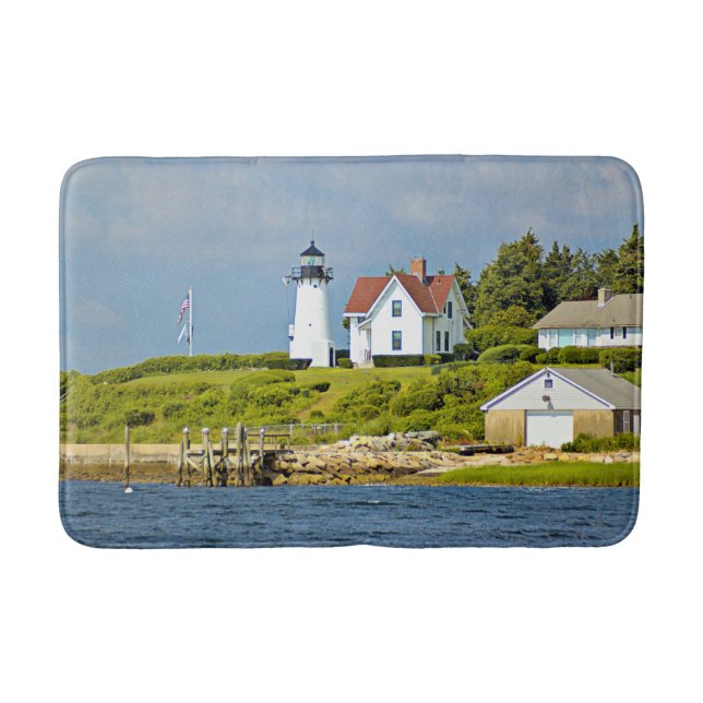 Warwick Neck Lighthouse, Rhode Island Bath Mat (Front)