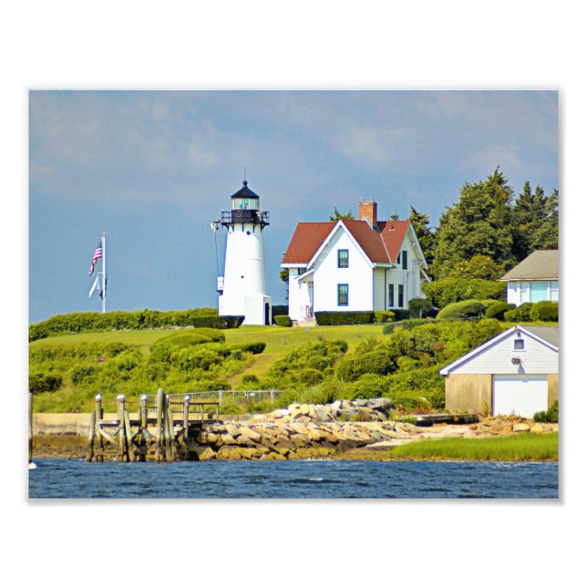Warwick Neck Lighthouse, Rhode Island Photo Print (Front)