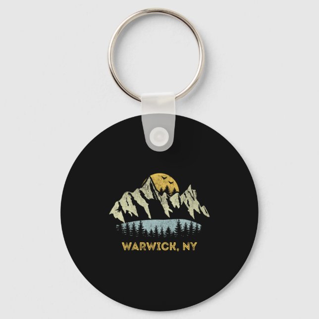 Warwick New York Mountain Sunset Sunrise Ny  Key Ring (Front)