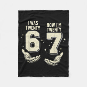 Was 26 27 Years Old Retro Vintage Funny Six Seven Fleece Blanket