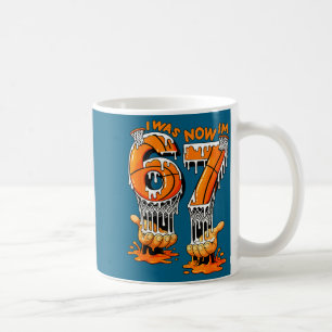 Was 6 7 birthday basketball 6 7 meme 7th birthday coffee mug