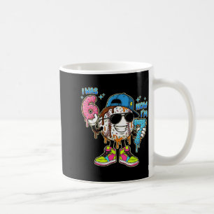 was 6 7 Birthday Boy Drip Baseball 7th Birthday Coffee Mug