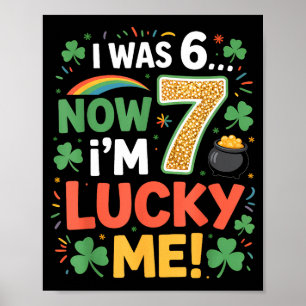 Was 6 7 kids 7th birthday st patrick's day 2026 poster