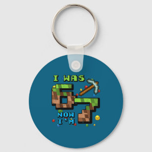 Was 6 7 pixel gamer 7th birthday 67 boys kids yout key ring