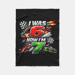 Was 6 7 race car racing 67 meme boys kids birthday fleece blanket