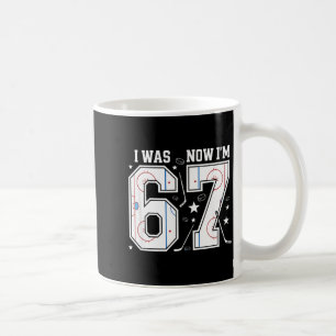 was 6 7 Six Seven Funny Ice Hockey 7th Birthday Coffee Mug