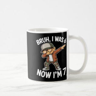 Was 6 7 year old 7th birthday 67 meme dabbing boys coffee mug