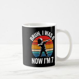 Was 6 7 year old 7th birthday 67 meme dabbing boys coffee mug