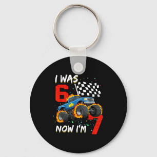 Was 6 7 year old boy monster truck 67 7th birthday key ring