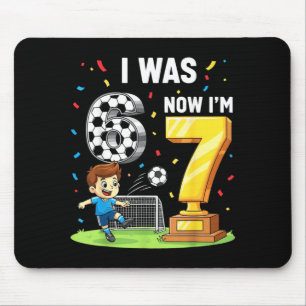 was 6 7 Years Old Soccer 6 7 Meme 7th Birthday Mouse Pad