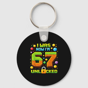 Was 6 seven year old 67 pixel gamer boys girls kid key ring