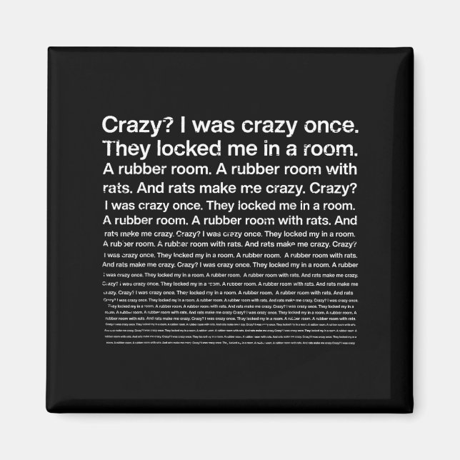 Was crazy funny saying internet meme gen z men magnet (Front)