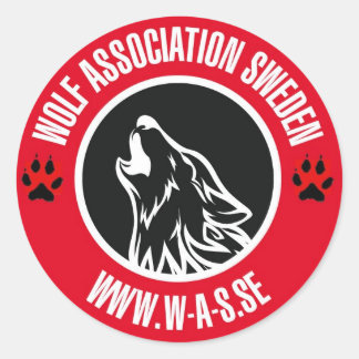 WAS dekal Classic Round Sticker