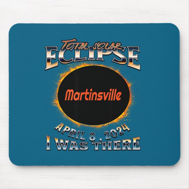 Was Funny Solar Eclipse Martinsville Indiana There Mouse Pad (Front)