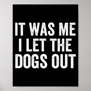 Was It Let Dogs Out Sarcastic Poster