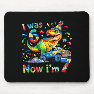 was Six Seven Dinosaur Autism 67 Meme 7th Birthday Mouse Pad