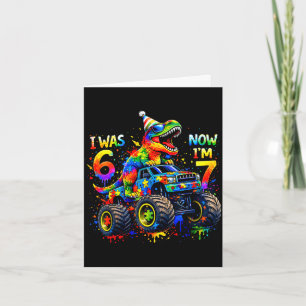 Was six seven dinosaur autism awareness birthday card