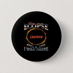 Was Solar Eclipse Lawrence Indiana There 6 Cm Round Badge