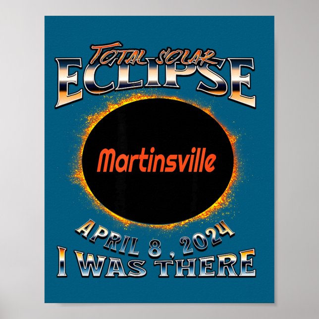 Was Solar Eclipse Martinsville Indiana There Poster (Front)