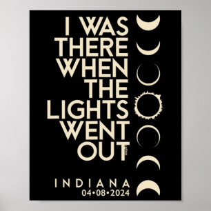 Was There In Indiana Total Solar Eclipse 2024 Poster