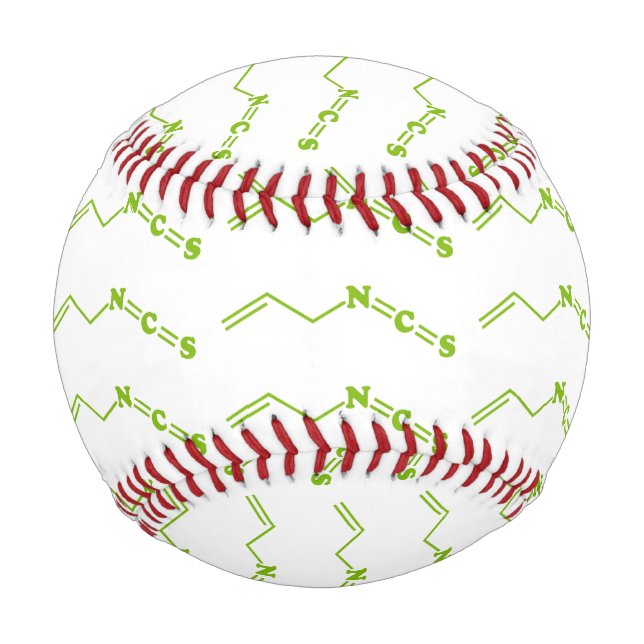 Wasabi Allyl Isothiocyanate Molecular Formula Baseball (Front)
