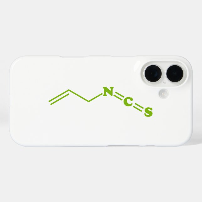 Wasabi Allyl Isothiocyanate Molecular Formula Case-Mate iPhone Case (Back (Horizontal))
