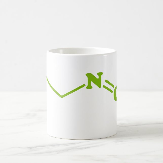 Wasabi Allyl Isothiocyanate Molecular Formula Coffee Mug (Center)