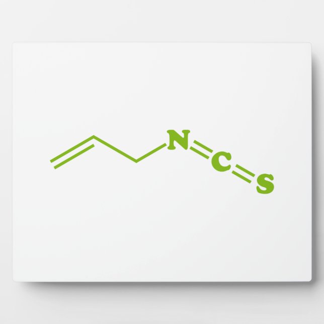 Wasabi Allyl Isothiocyanate Molecular Formula Plaque (Front)
