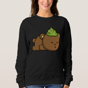 Wasabi Bear Japanese Horseradish Spicy Paste Condi Sweatshirt